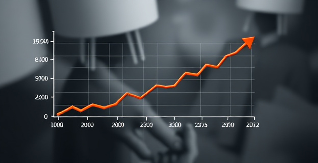 Una imagen que represente la manipulación de estadísticas con un gráfico que muestra un aumento desproporcionado en las prestaciones por desempleo en Baleares, con un fondo que simbolice la desconfianza y la incertidumbre económica.