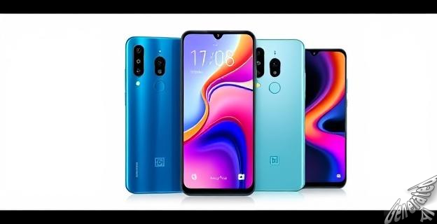 Ilustración de los nuevos móviles Xiaomi 17, Xiaomi 17 Pro y Xiaomi 17 Pro Max con diseños innovadores y características de alta tecnología, listos para competir con los iPhone 17 de Apple.