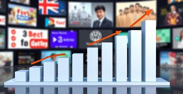 Una imagen que muestre un gráfico con barras ascendentes representando el gasto en publicidad institucional del Gobierno, con un fondo de pantallas de televisión mostrando diferentes campañas publicitarias.