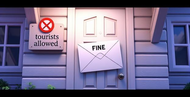 Imagen de una vivienda con un cartel de 