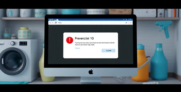 Imagen de una pantalla de ordenador mostrando un mensaje de error de acceso a una web con el título 