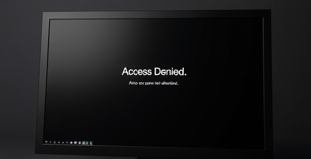 Una pantalla de ordenador mostrando un mensaje de error 