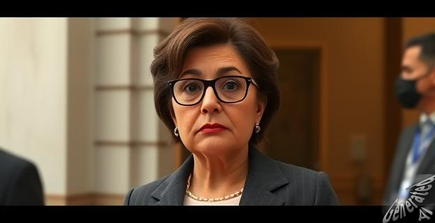 Una imagen de Begoña Gómez saliendo de un juzgado con una expresión seria, con un titular que dice 