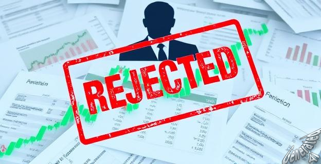 Imagen de un gráfico de acciones en caída con un sello de 