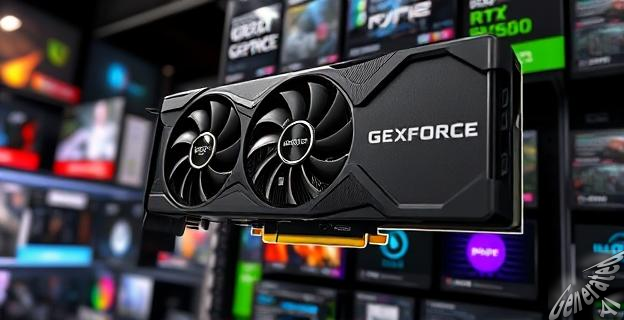 Una imagen de una tarjeta gráfica GeForce RTX5060 con un precio de 309,90 euros en una tienda de electrónica