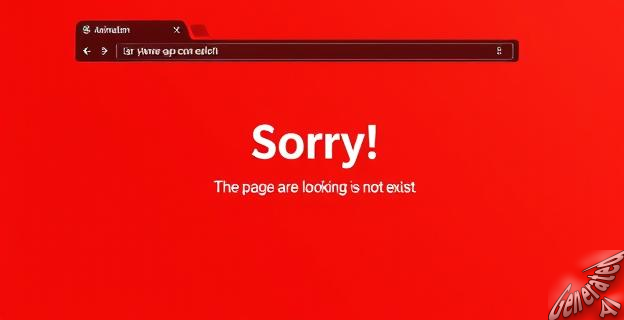 Una pantalla de error en un sitio web con un mensaje que dice 