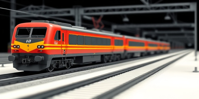 Una imagen de un tren en una vía ferroviaria, con funcionarios de ADIF manipulando material ferroviario precintado en el fondo