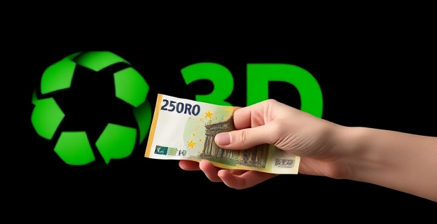 Una organización ecologista con un gran logotipo verde y una mano sosteniendo un billete de euro roto