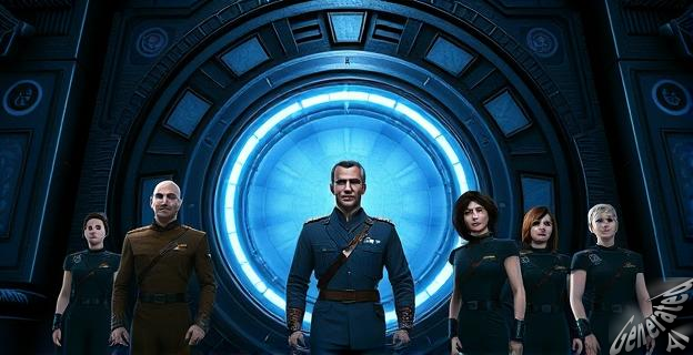 Una imagen de la serie Stargate SG-1 con el coronel Jack O