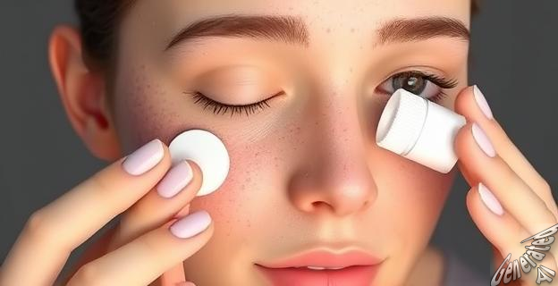 Una persona con puntos negros en el rostro utilizando un producto de cuidado facial