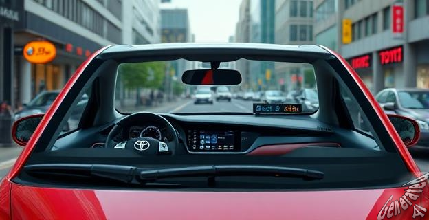 Un Toyota Corolla Sedán en una calle urbana con un taxista al volante, mostrando su pantalla de infoentretenimiento y su espacio interior.