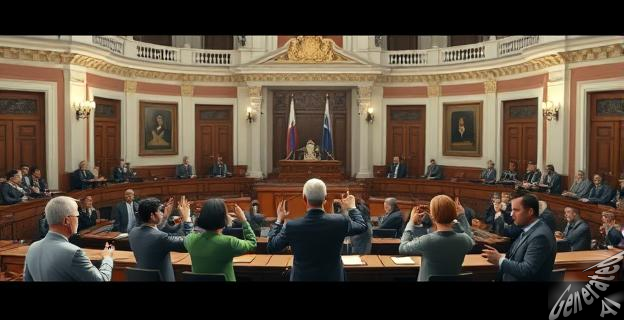 Escena en el Congreso de los Diputados con diputados haciendo gestos en el hemiciclo