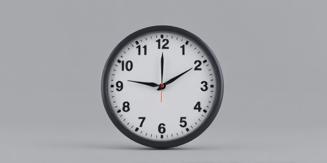 Una imagen de un reloj de punto con una mano que no está trabajando, mientras que la otra mano sigue funcionando