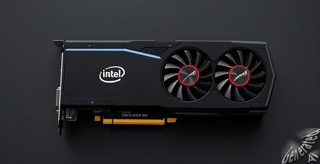 Una imagen de una tarjeta gráfica Intel Arc Pro B50 con un diseño compacto y minimalista, mostrando sus detalles técnicos como los 16 Xe-Cores y 16 GB de memoria VRAM GDDR6.