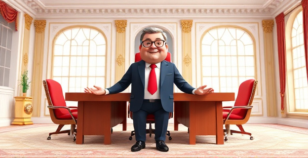 Una imagen que represente la contradicción entre la postura política de los diputados de izquierdas y los beneficios fiscales que reciben. Podría ser una ilustración que muestre a un diputado en una mansión lujosa mientras critica a los caseros.