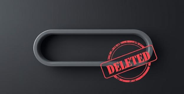 Imagen de un canal de denuncias vacío con un sello de 