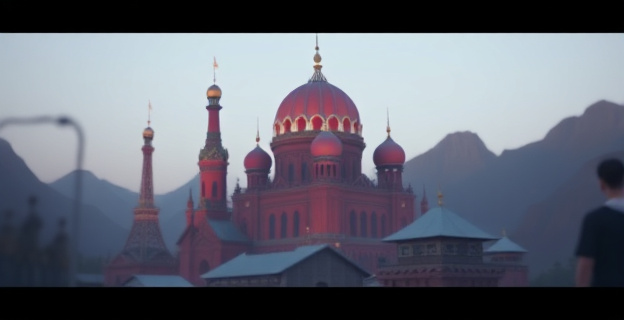 Representación conceptual de un hombre griego antiguo reflexionando sobre la riqueza y los deseos en un entorno minimalista