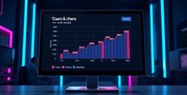 Imagen de una pantalla de ordenador mostrando un gráfico con estadísticas sobre el uso del término 