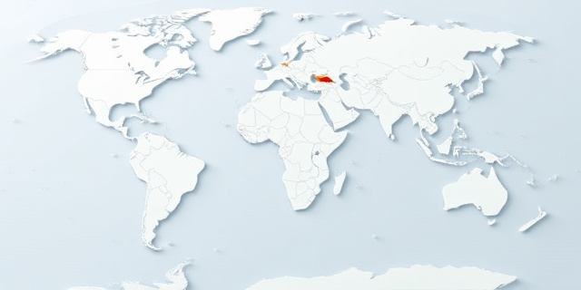 Una imagen de un mapa del mundo con un país resaltado en el océano Pacífico, mostrando su ubicación en los cuatro hemisferios.