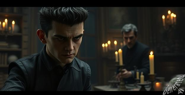 Una imagen oscura y gótica de la película 