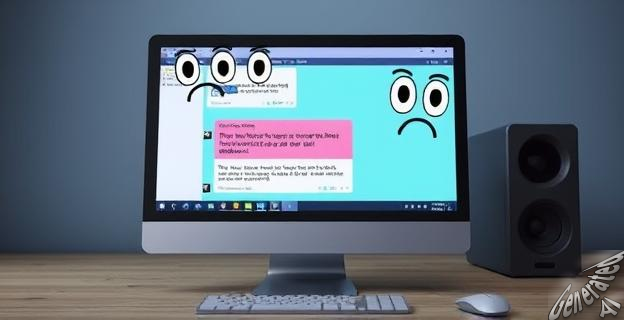 Imagen de un ordenador con una pantalla mostrando una conversación con ChatGPT, con expresiones de sorpresa y confusión alrededor del tema de la grosería y precisión