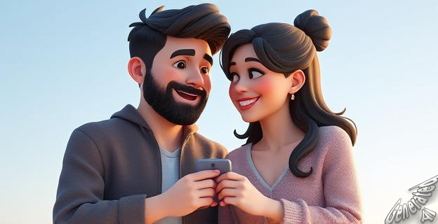 Una pareja diversa y feliz con múltiples relaciones abiertas.