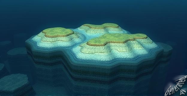 Imagen de montículos submarinos con capas de sedimento invertidas en el mar del Norte