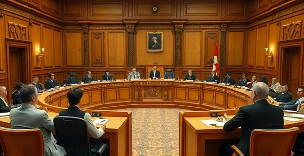 Sala del Senado español con miembros del PSOE y Grupo Mixto durante una sesión de investigación