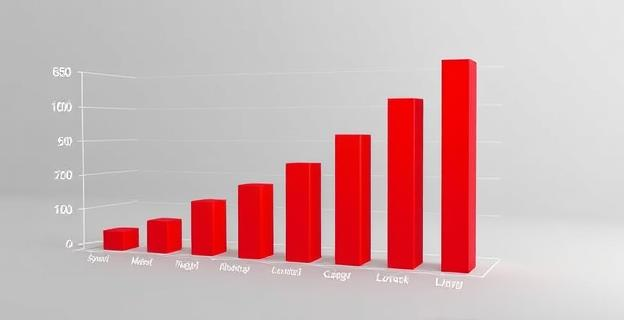 Una gráfica que muestra el aumento de las barras rojas representando el absentismo laboral en España en comparación con otros países europeos