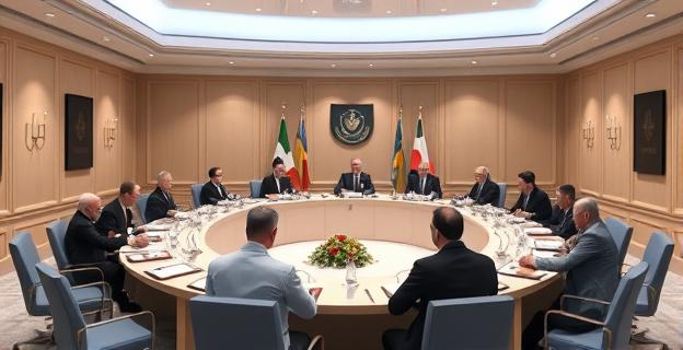 Imagen de un Consejo de Ministros en La Moncloa con varios ministros sentados alrededor de una mesa