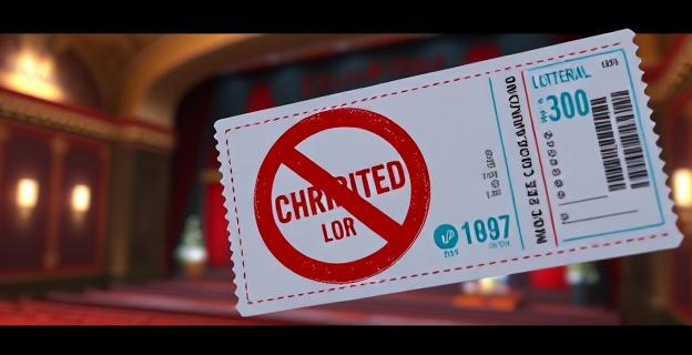 Imagen de un décimo de Lotería de Navidad con un sello que indica 