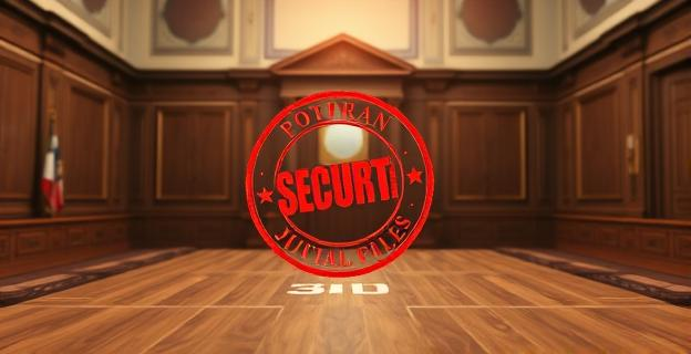 Un juzgado con un sello de secreto en un expediente judicial