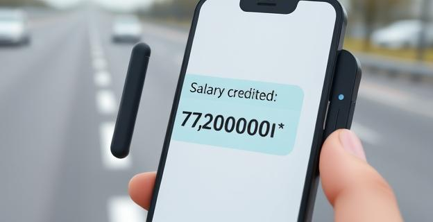 Una pantalla de teléfono mostrando un mensaje de 