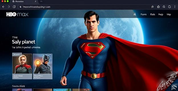 Una imagen de la página de inicio de HBO Max con una sección especial para Superman, incluyendo la 