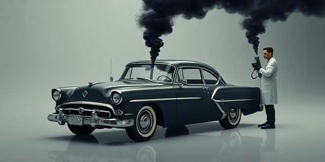 Una ilustración satírica y conceptual. Un surtidor de gasolina antiguo donde el tubo de la manguera se transforma en un símbolo de género masculino. Alrededor, papeles oficiales de gobierno volando y un fondo de oficina ministerial gris y aburrida, contrastando con colores vibrantes y surrealistas en la manguera. Estilo arte editorial moderno, limpio y mordaz.