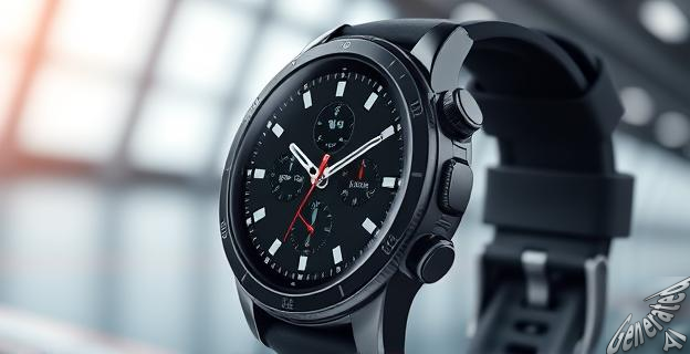 Un reloj inteligente con pantalla AMOLED y correas de silicona en un entorno deportivo