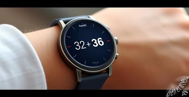 Imagen de un Google Pixel Watch3 en una muñeca, con una pantalla brillante mostrando información.