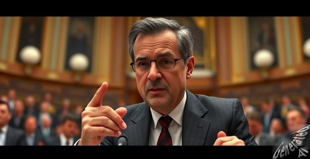 Imagen de Alberto Núñez Feijóo en una rueda de prensa en el Congreso de los Diputados, con un gesto serio y crítico, mientras habla sobre el cerco judicial a Pedro Sánchez.