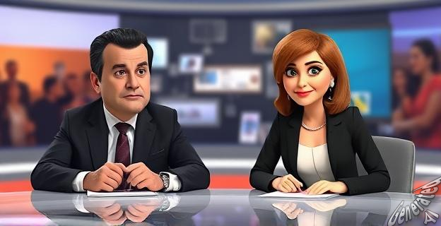 Imagen de Miguel Tellado y Silvia Intxaurrondo durante la entrevista en La Hora de La1 de TVE, con un gesto de Tellado visiblemente serio y una sonrisa forzada de Intxaurrondo.