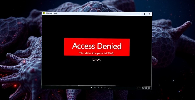 Una pantalla de ordenador mostrando un mensaje de error 