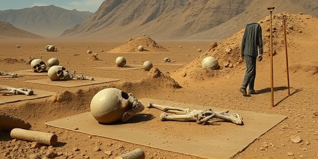 Un documental que muestra el proceso de exhumación y identificación de restos humanos en un valle