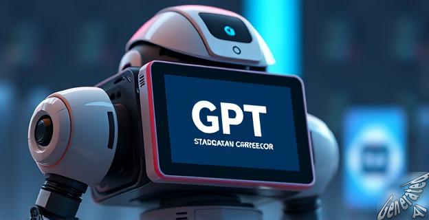 Una imagen de un robot con un procesador Snapdragon y una pantalla que muestra el logo de GPT-OSS-20b