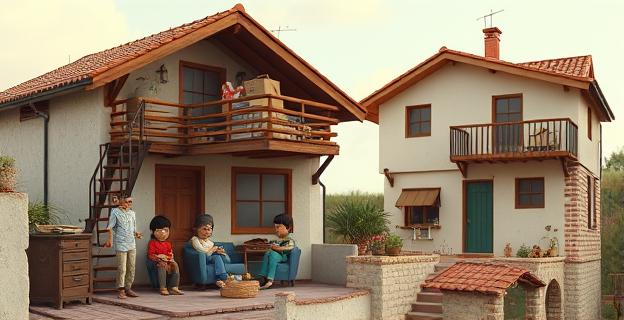 Una familia vive hacinada en una casa pequeña mientras otra ocupa ilegalmente su vivienda más grande en Elche