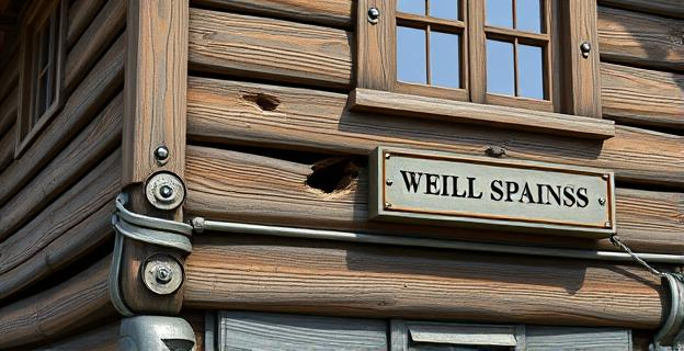 Imagen de una casa con fachada de madera y metal con defectos visibles como clavos hundidos y agujeros