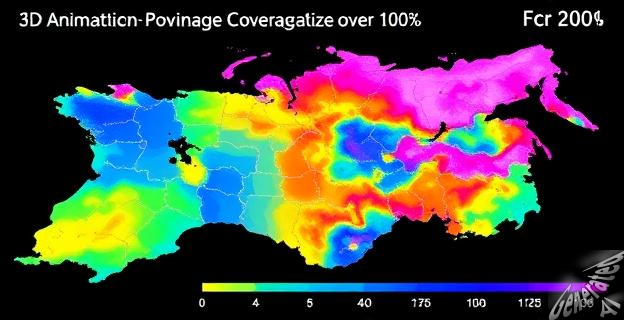 Gráfico de provincias con tasa de cobertura superior al 100% con colores intensos