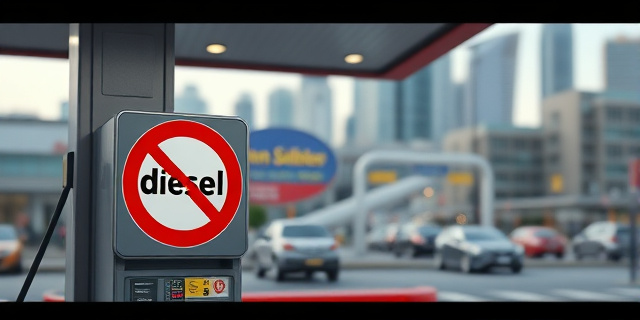 Una imagen de una estación de servicio con un letrero que dice 