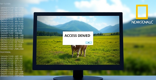 Una pantalla de ordenador mostrando un mensaje de error 